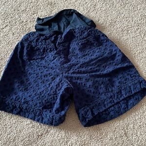 navy blue maternity shorts size small